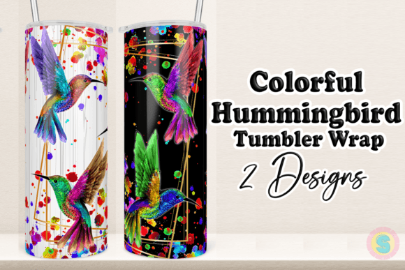A Colorful Hummingbird Graphics Asset for Crafts and Selling