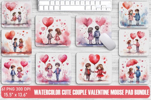 A Designer's Review of the Watercolor Valentine Graphics