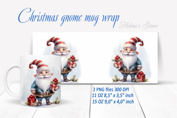 A Practical Design Review of a Funny Christmas Gnome Mug Wrap Graphic