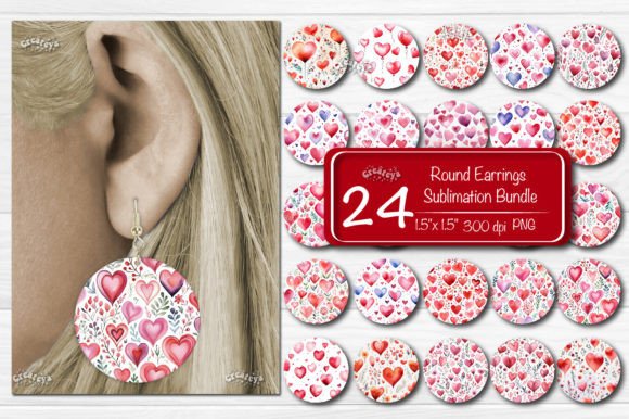 A Practical Review of Round Earring Sublimation Hearts Graphics