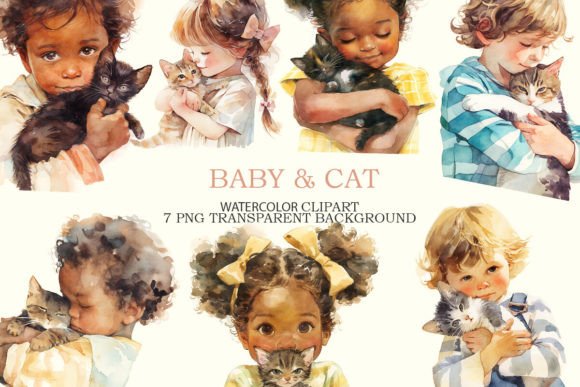 A Practical Review of the Cat Child Watercolor Clipart Bundle for Branding