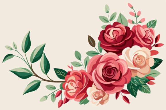 A Romantic Border for Elegant Business Graphics