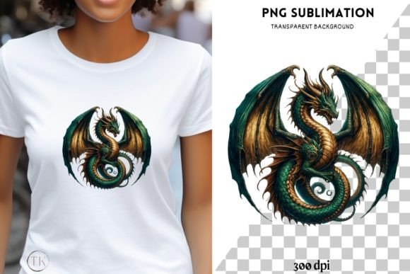 A Watercolor Dragon Illustration for Creative Branding Projects