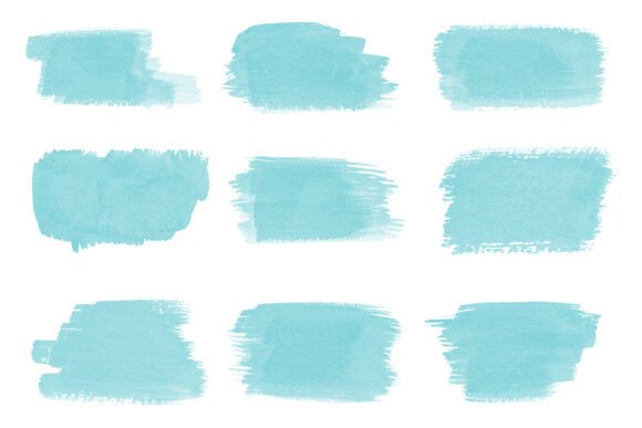 Aqua Watercolor Strokes: A Designer's Review