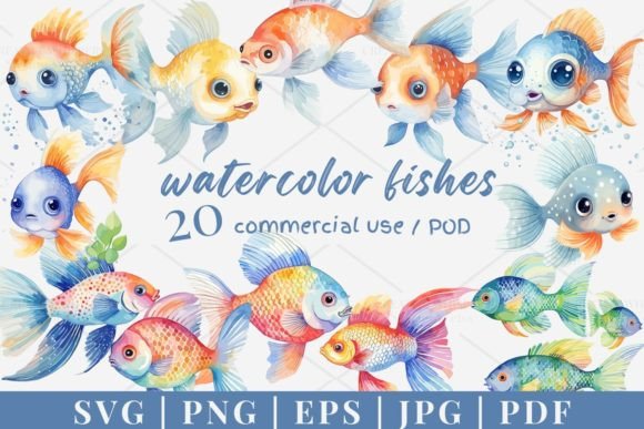 Evaluating Watercolor Fish Graphics for Local Business Branding