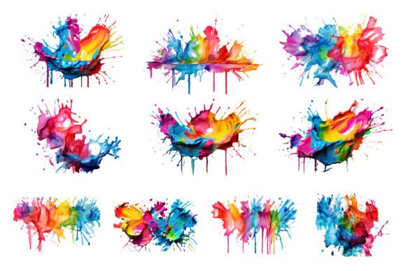 Evaluating Watercolor Ink Splatter Graphics for Online Selling