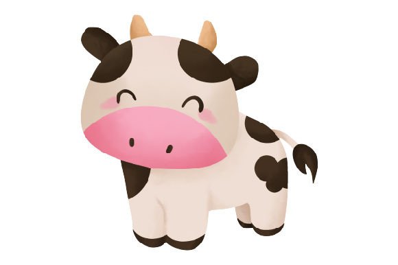 How a Cute Little Cow, Watercolor Illustration Elevates Animal Craft Projects