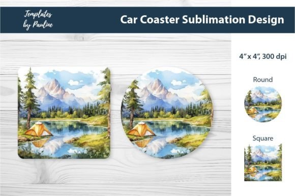 Using This Watercolor Camping Graphic for Better Blog Design